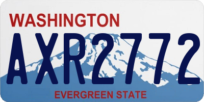 WA license plate AXR2772