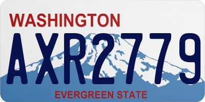 WA license plate AXR2779