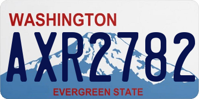 WA license plate AXR2782