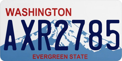 WA license plate AXR2785