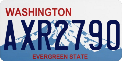 WA license plate AXR2790