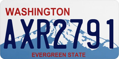 WA license plate AXR2791