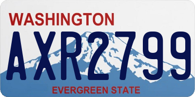 WA license plate AXR2799