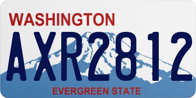 WA license plate AXR2812