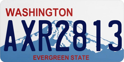 WA license plate AXR2813