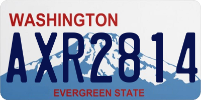 WA license plate AXR2814