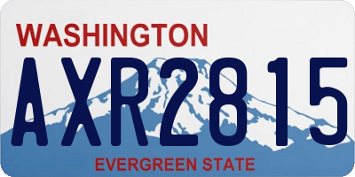 WA license plate AXR2815