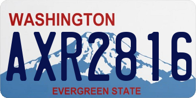 WA license plate AXR2816