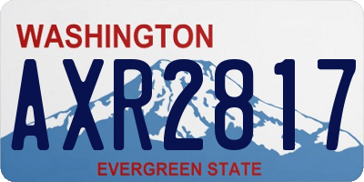 WA license plate AXR2817