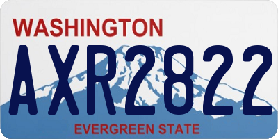 WA license plate AXR2822