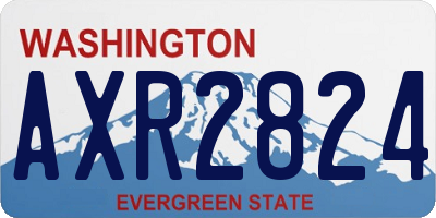 WA license plate AXR2824
