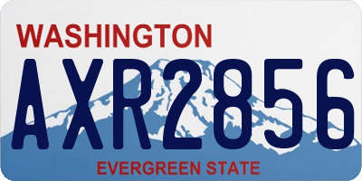 WA license plate AXR2856