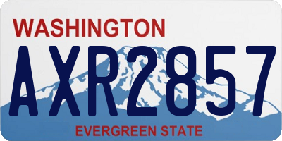 WA license plate AXR2857