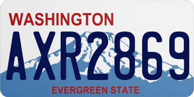 WA license plate AXR2869