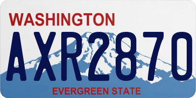 WA license plate AXR2870