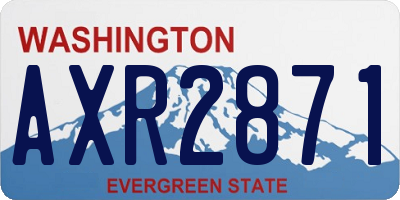 WA license plate AXR2871