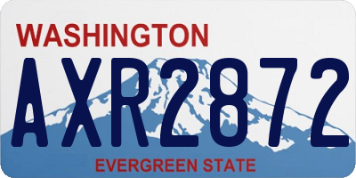 WA license plate AXR2872