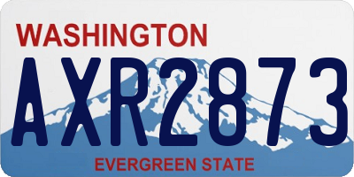 WA license plate AXR2873