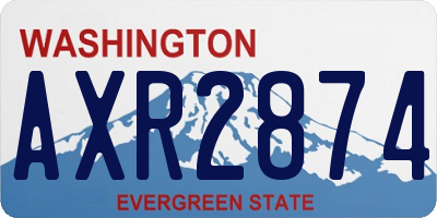WA license plate AXR2874