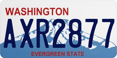 WA license plate AXR2877