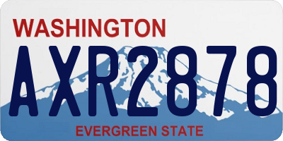 WA license plate AXR2878
