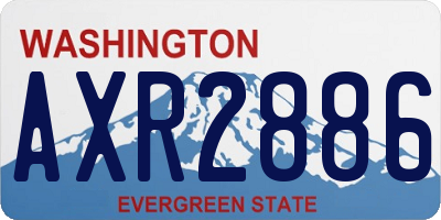 WA license plate AXR2886