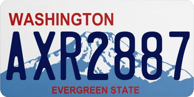 WA license plate AXR2887