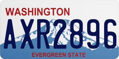 WA license plate AXR2896