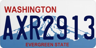 WA license plate AXR2913