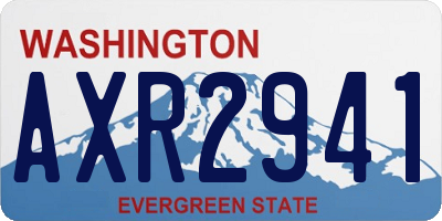 WA license plate AXR2941
