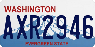 WA license plate AXR2946