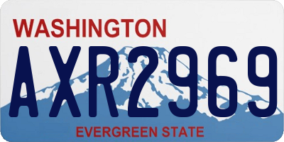 WA license plate AXR2969