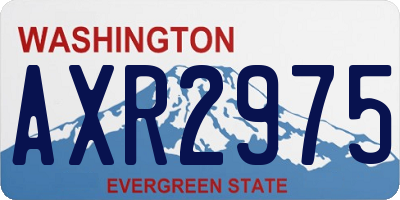 WA license plate AXR2975