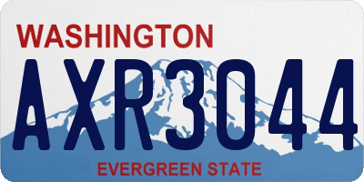 WA license plate AXR3044