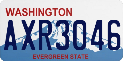 WA license plate AXR3046