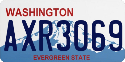 WA license plate AXR3069