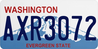 WA license plate AXR3072