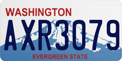 WA license plate AXR3079