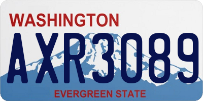 WA license plate AXR3089