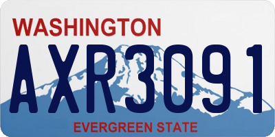 WA license plate AXR3091