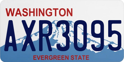 WA license plate AXR3095