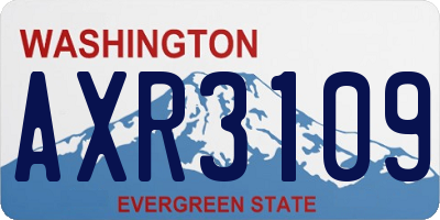 WA license plate AXR3109
