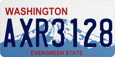 WA license plate AXR3128