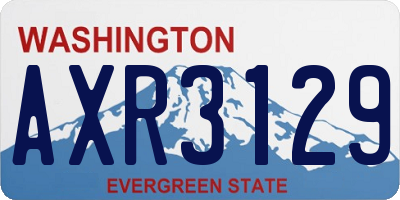 WA license plate AXR3129
