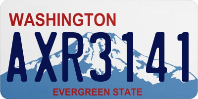 WA license plate AXR3141