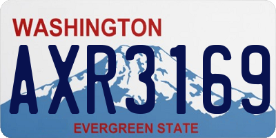 WA license plate AXR3169