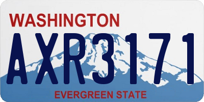 WA license plate AXR3171