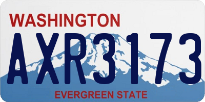 WA license plate AXR3173