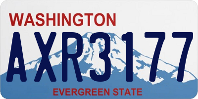 WA license plate AXR3177