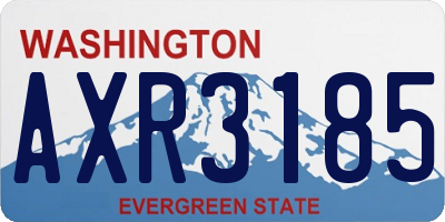 WA license plate AXR3185